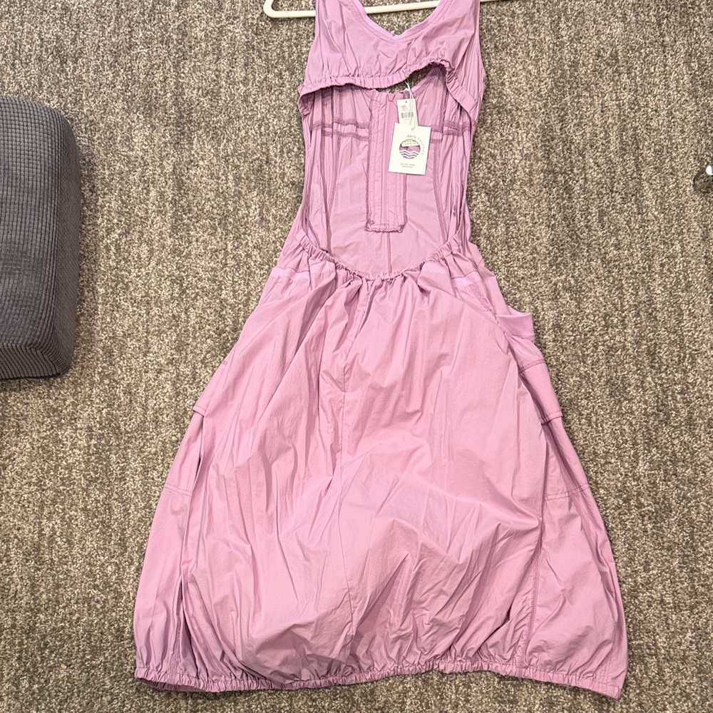 Anthropologie Dusty Mauve Sleeveless Midi Dress - Picture 5 of 8